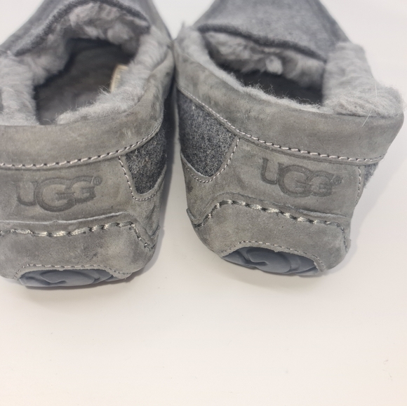 UGG Men Slippers Ascot Wool Loafer Shoes Grey Sz US 9 new main image 7
